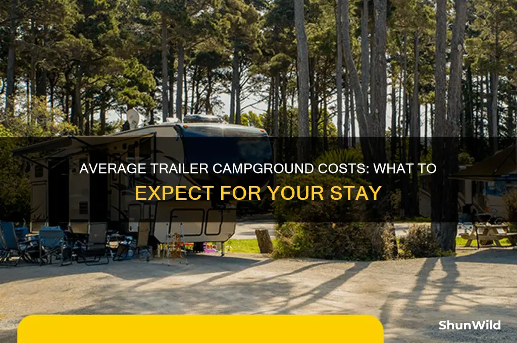 how much does a usual trailer camp ground go gor