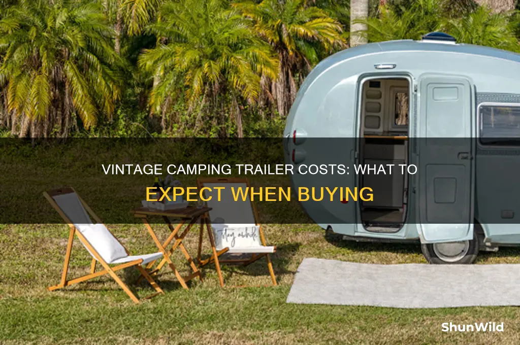 how much does a vitage camping trailer cost