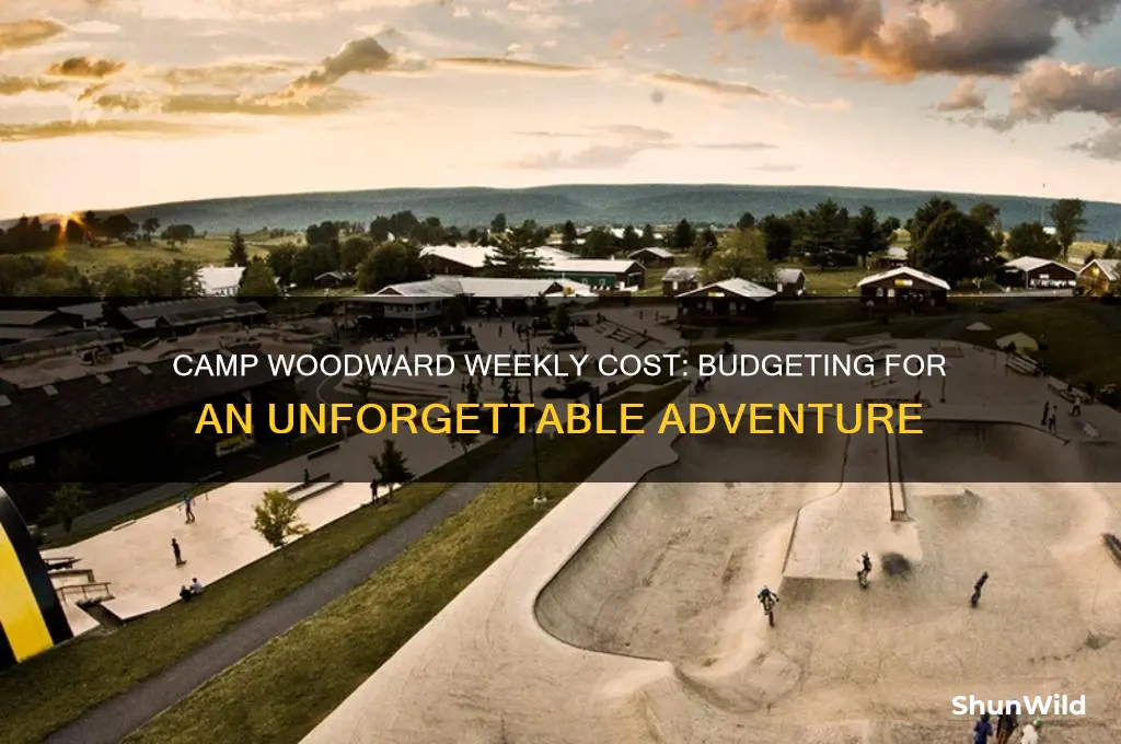 how much does a week at camp woodward cost