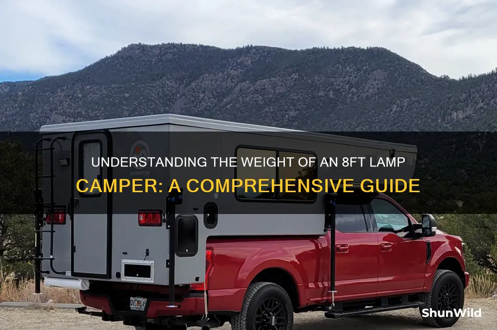 how much does an 8ft lamp camper weigh