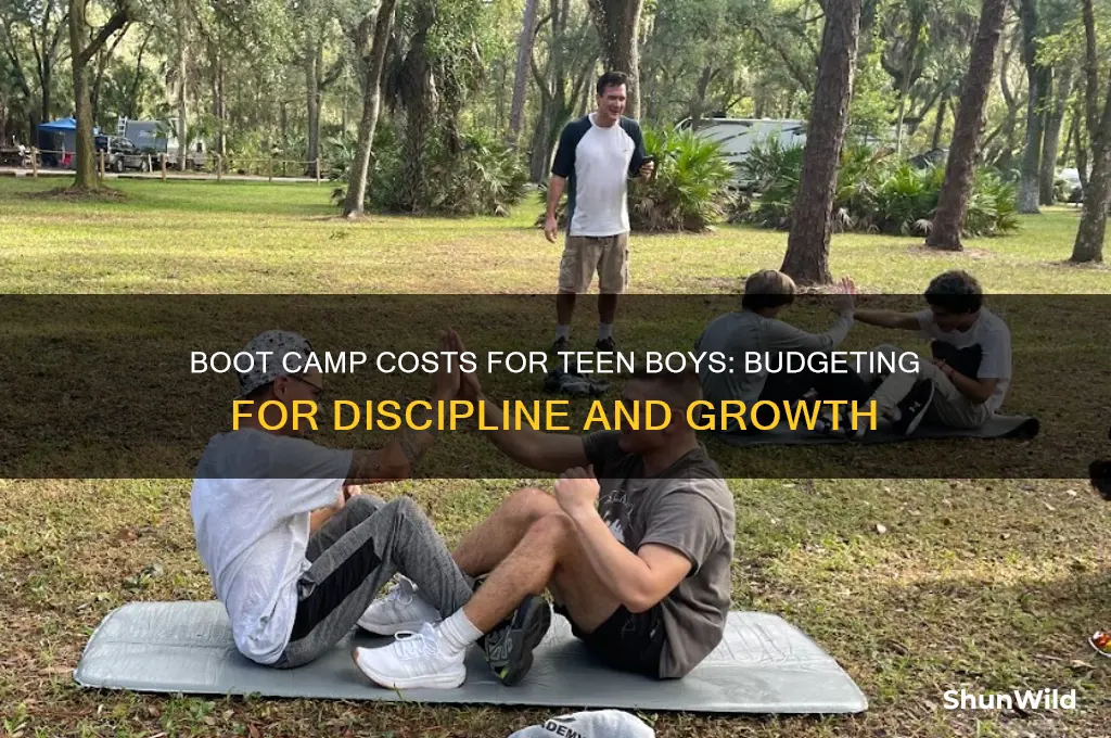 how much does boot camp cost for teenage boy