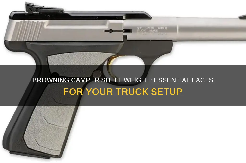 how much does browning camper shell weigh