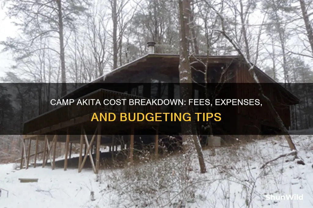 how much does camp akita cost