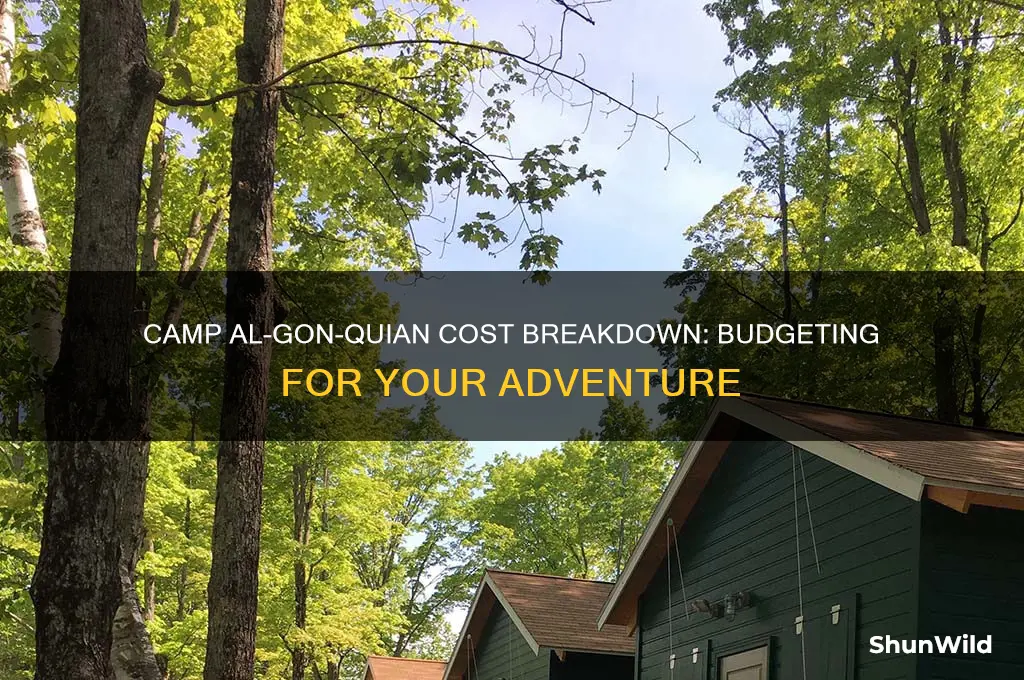 how much does camp al-gon-quain cost