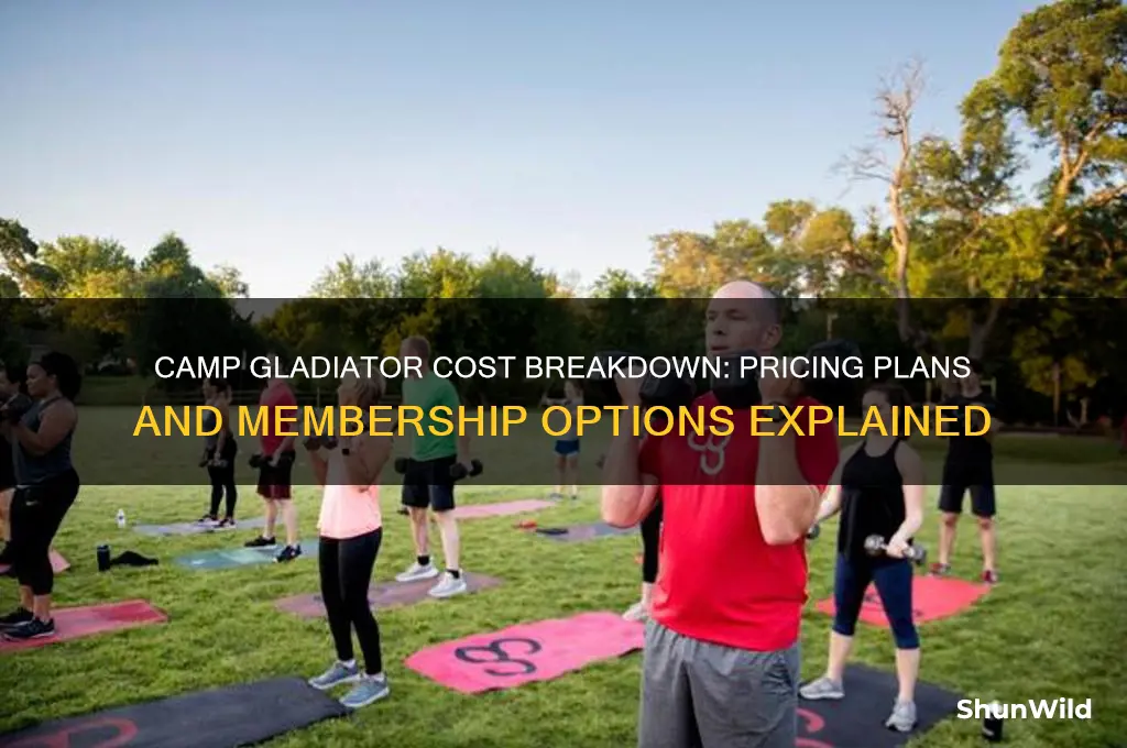 how much does camp gladiator cost