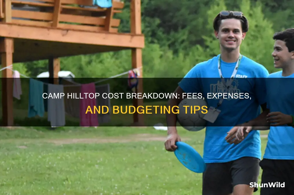 how much does camp hilltop cost
