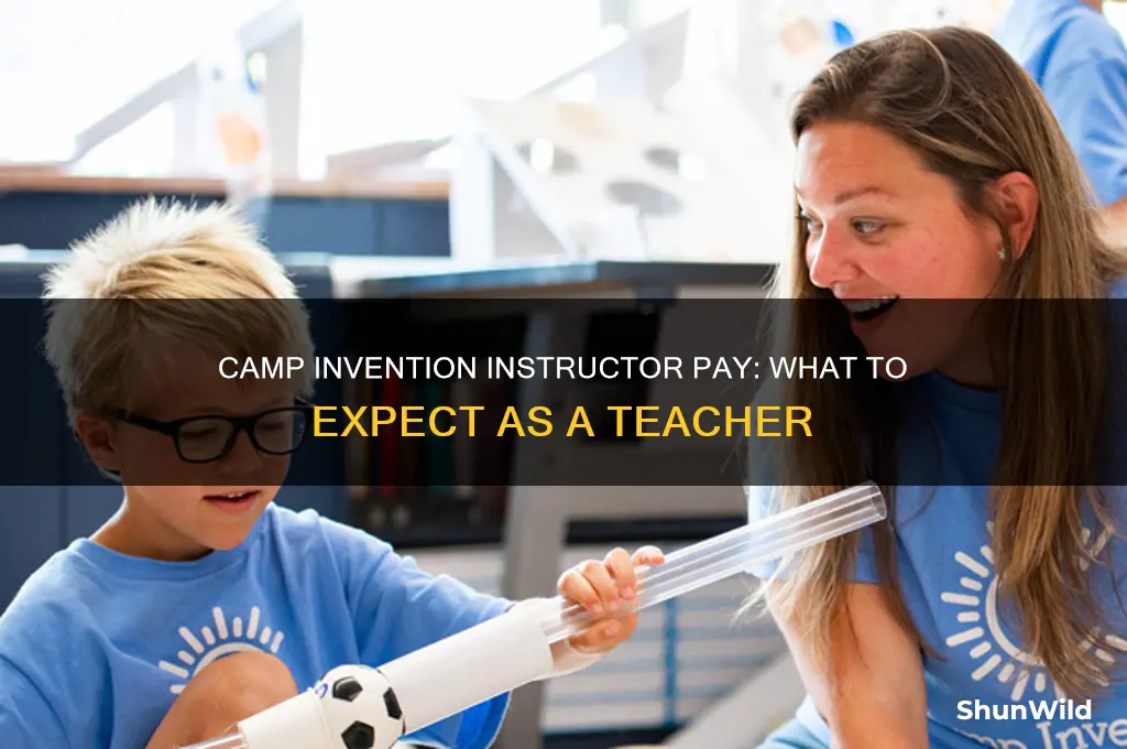 how much does camp invention pay for instructors