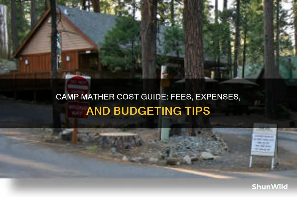 how much does camp mather cost