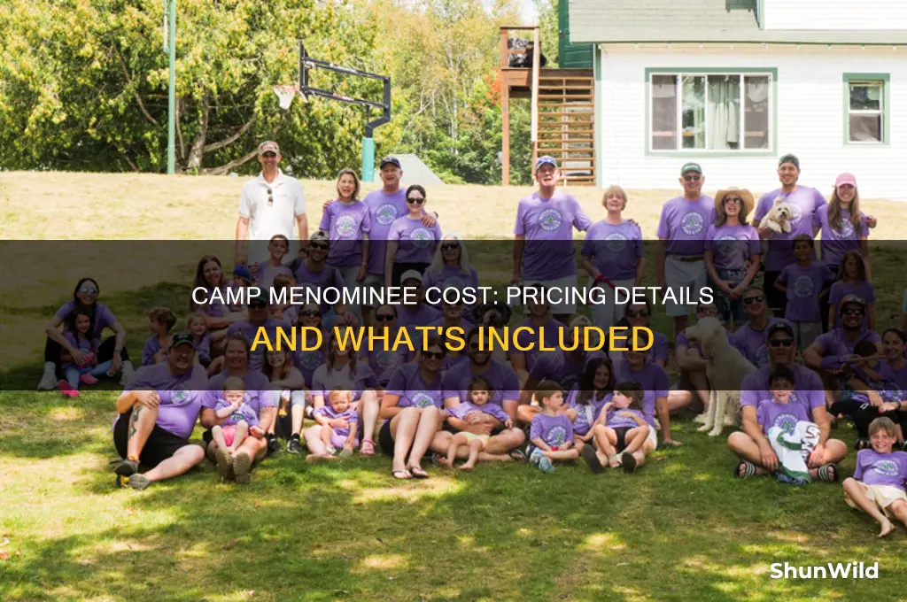 how much does camp menominee cost