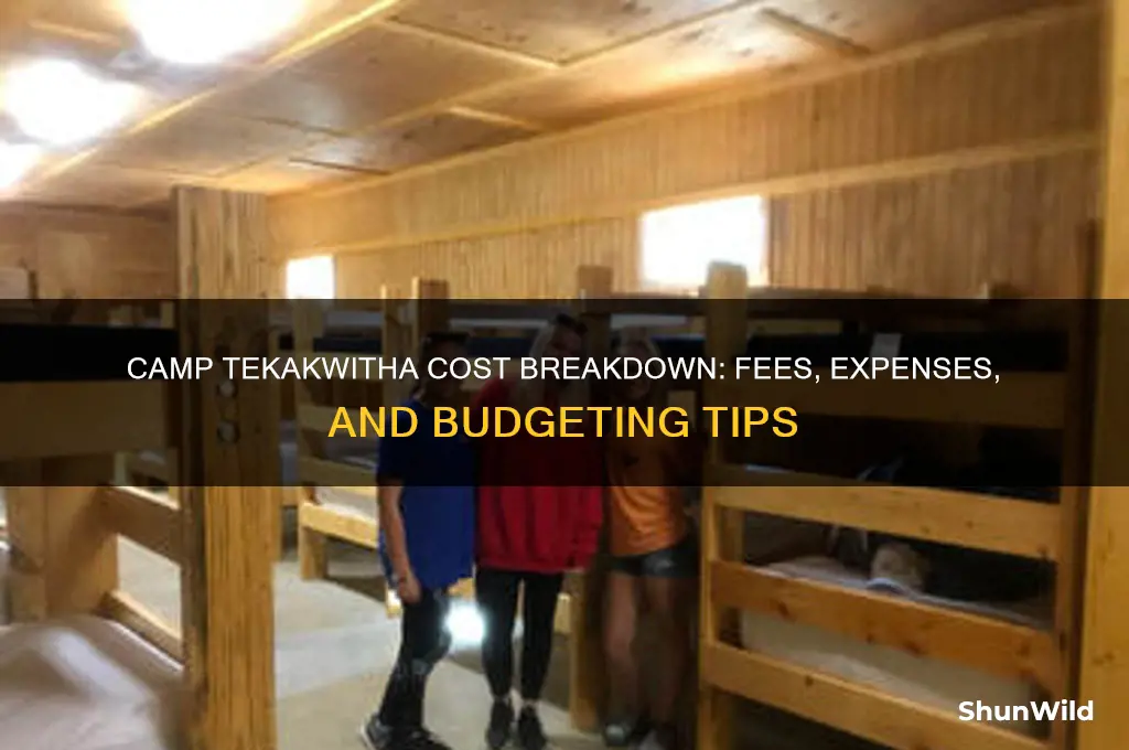 how much does camp tekakwitha cost