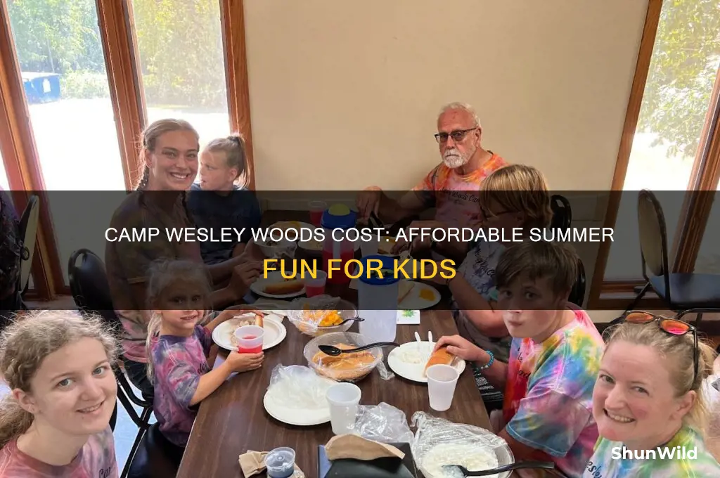 how much does camp wesley woods cost