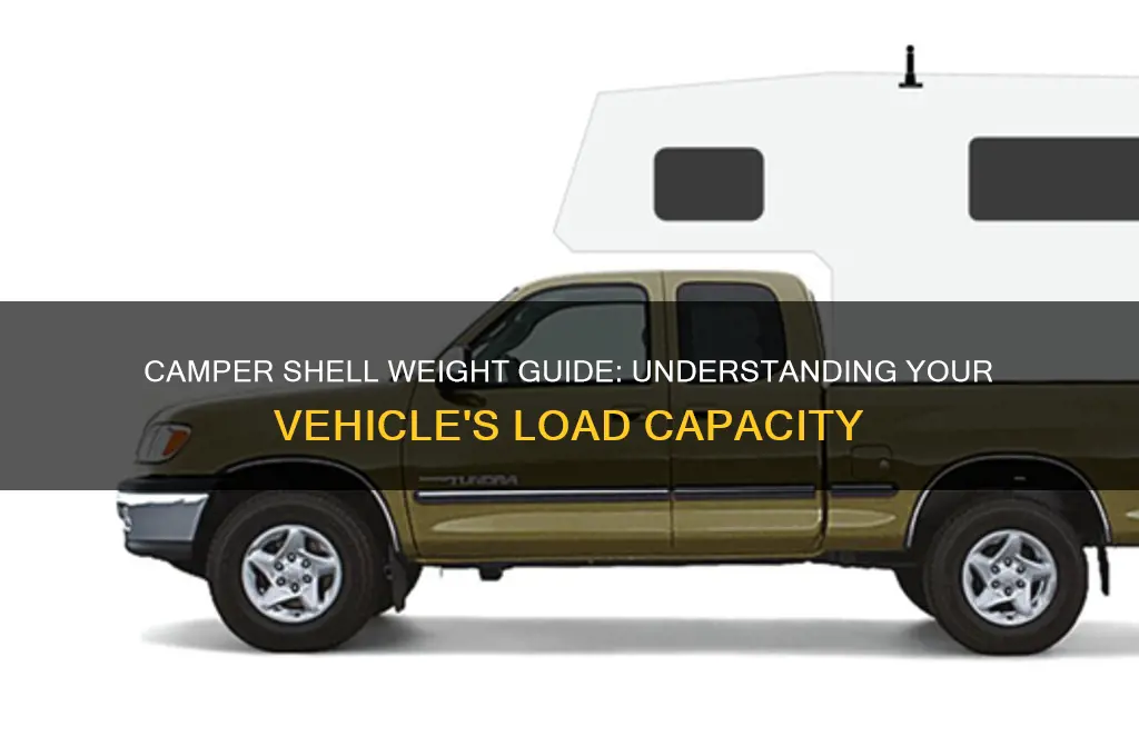 how much does camper shell weigh