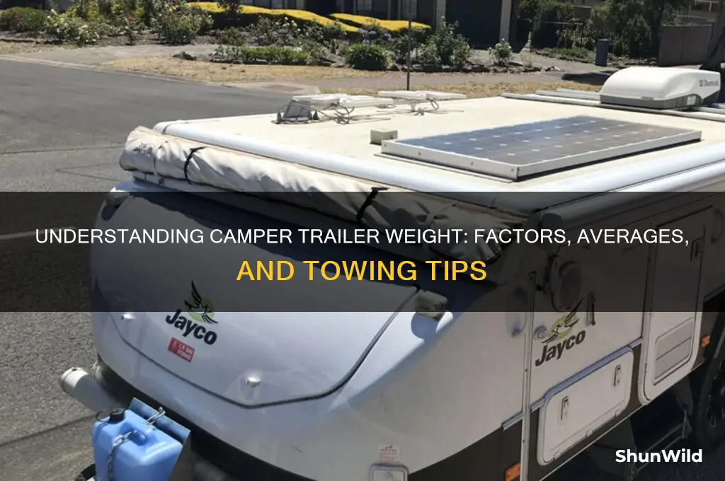 how much does camper trailer weigh
