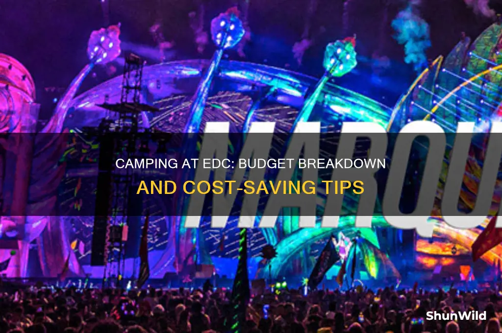 how much does camping cost at edc