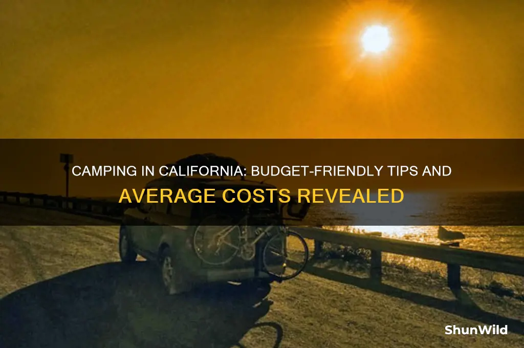 how much does camping cost in california