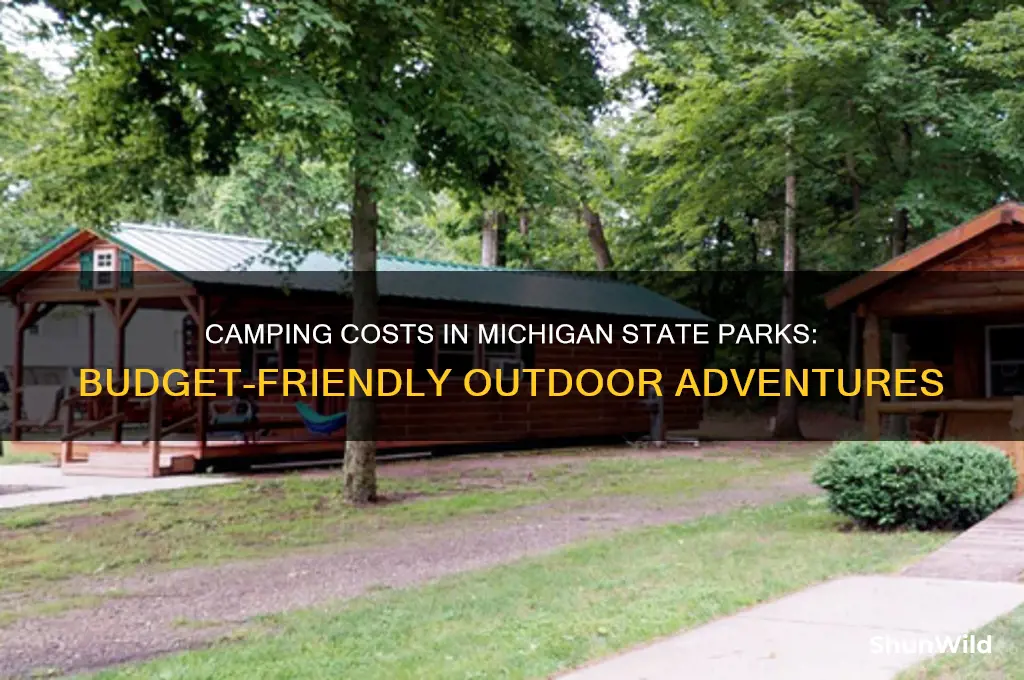 how much does camping cost in michigan state parks