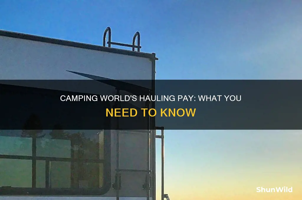 how much does camping world pay to haul ampers