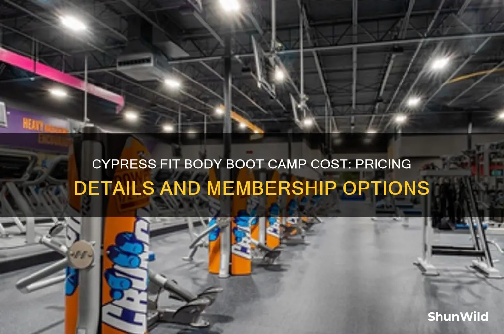 how much does cypress fit body boot camp cost