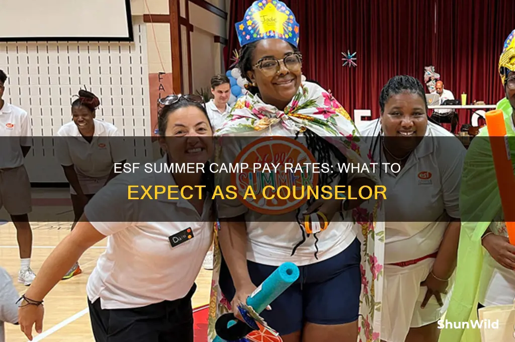 how much does esf summer camp pay