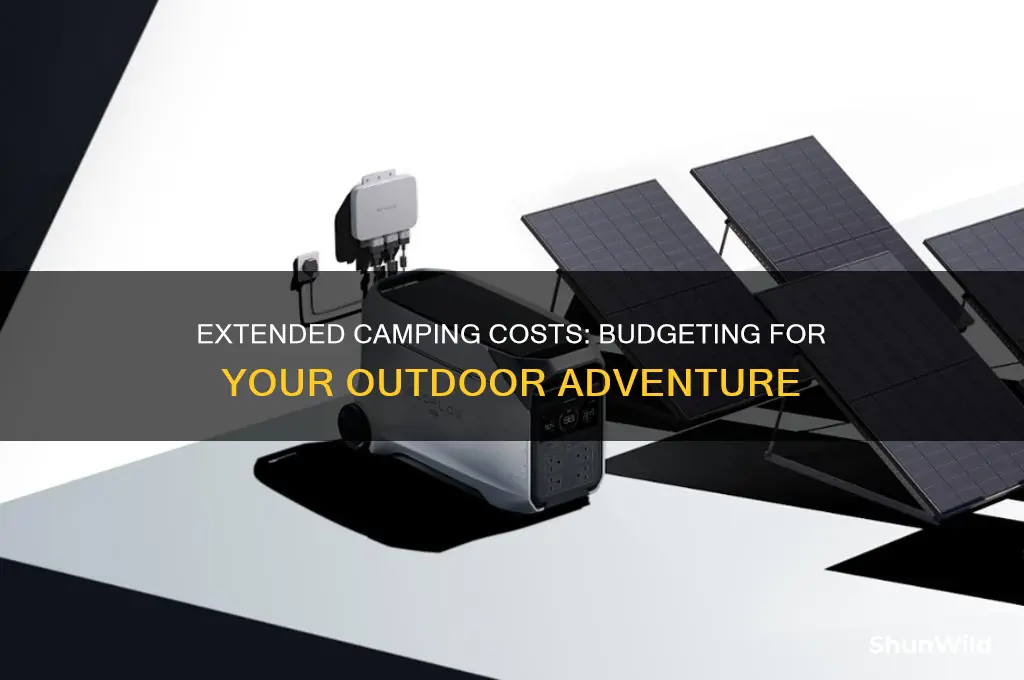 how much does extended camping usially cost
