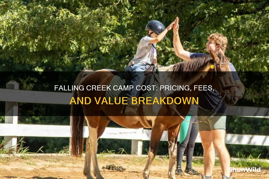 how much does falling creek camp cost