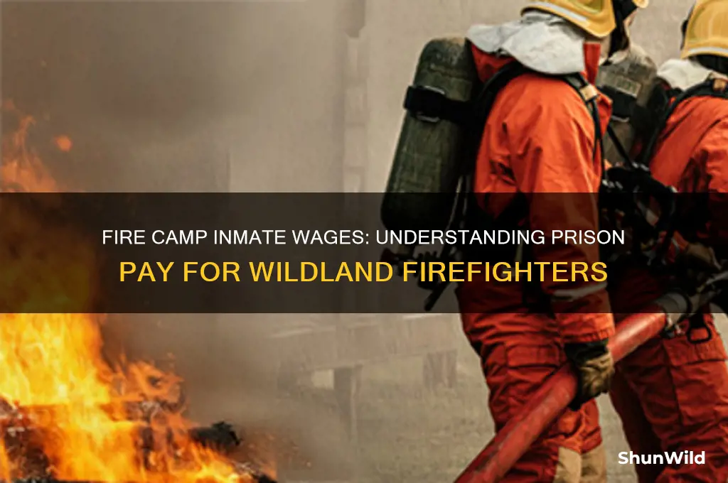 how much does fire camp pay in prison