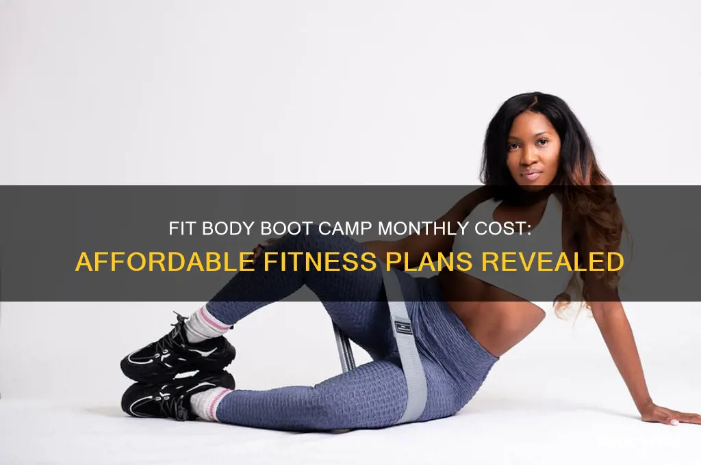 how much does fit body boot camp cost monthly