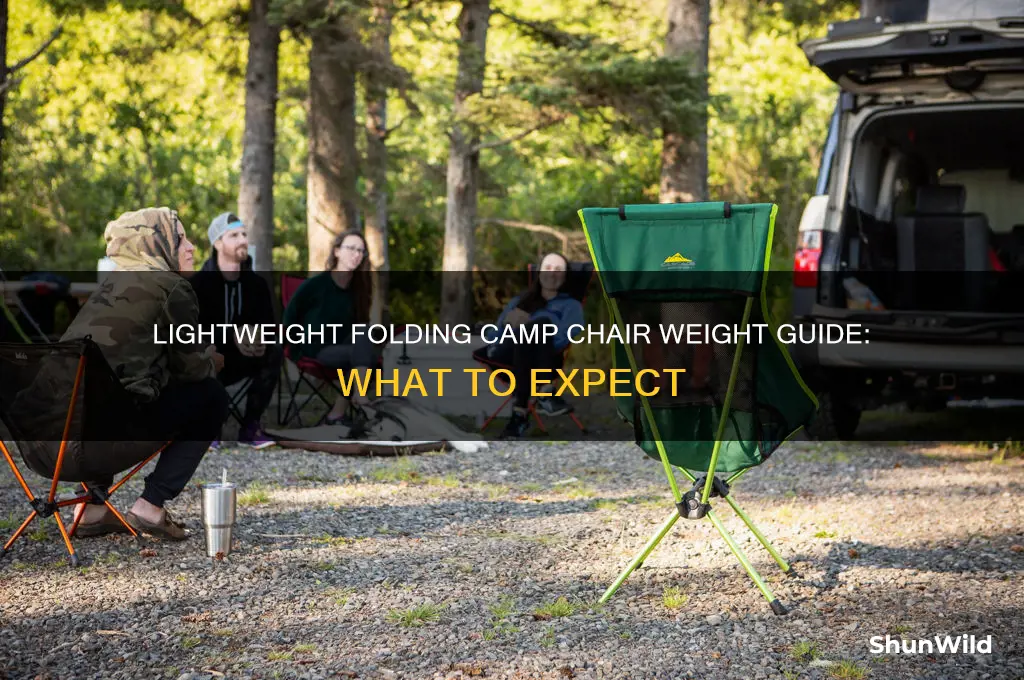 how much does folding camp chair weigh