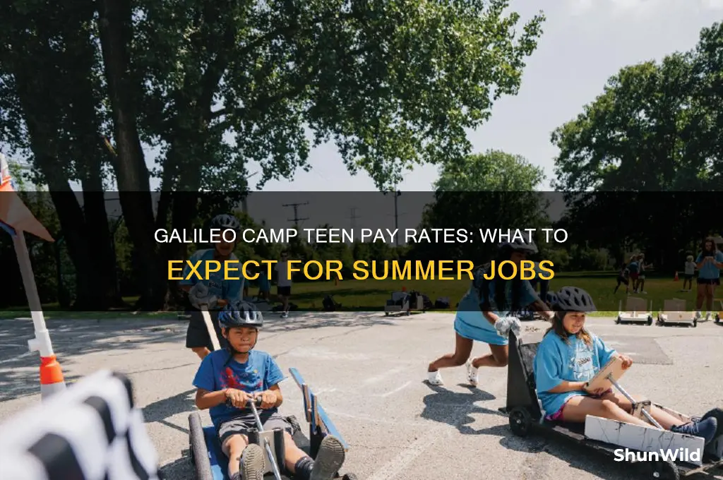 how much does galileo camp pay teens