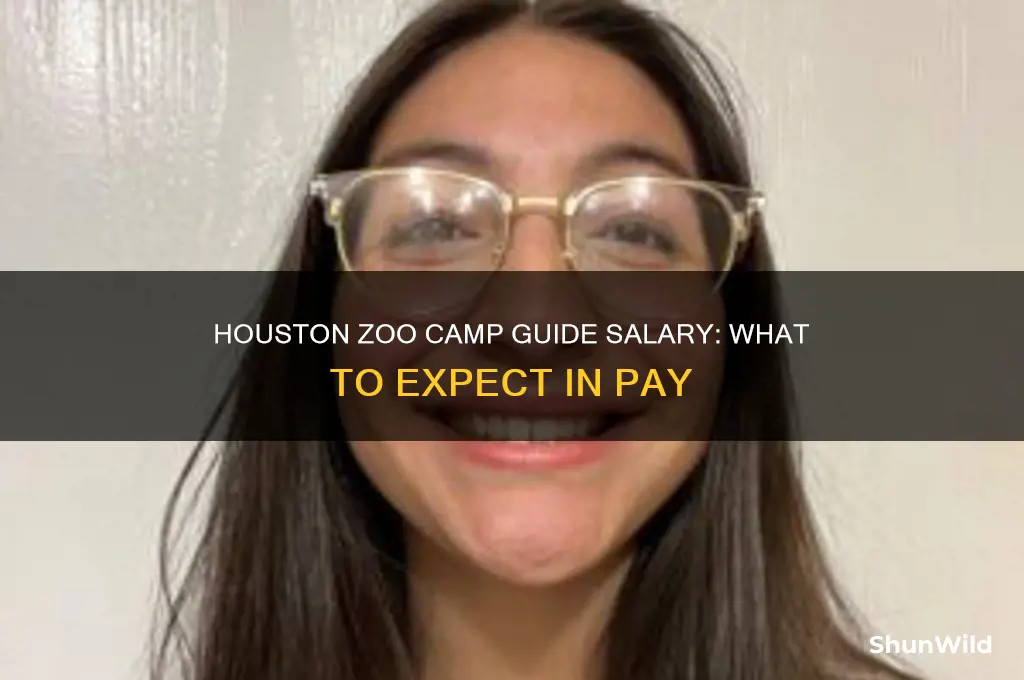 how much does houston zoo pay camp guide