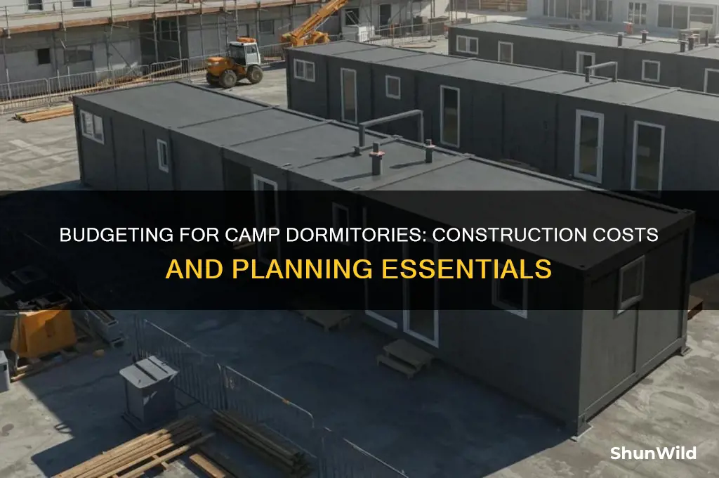 how much does it cost to build a camp dormitory