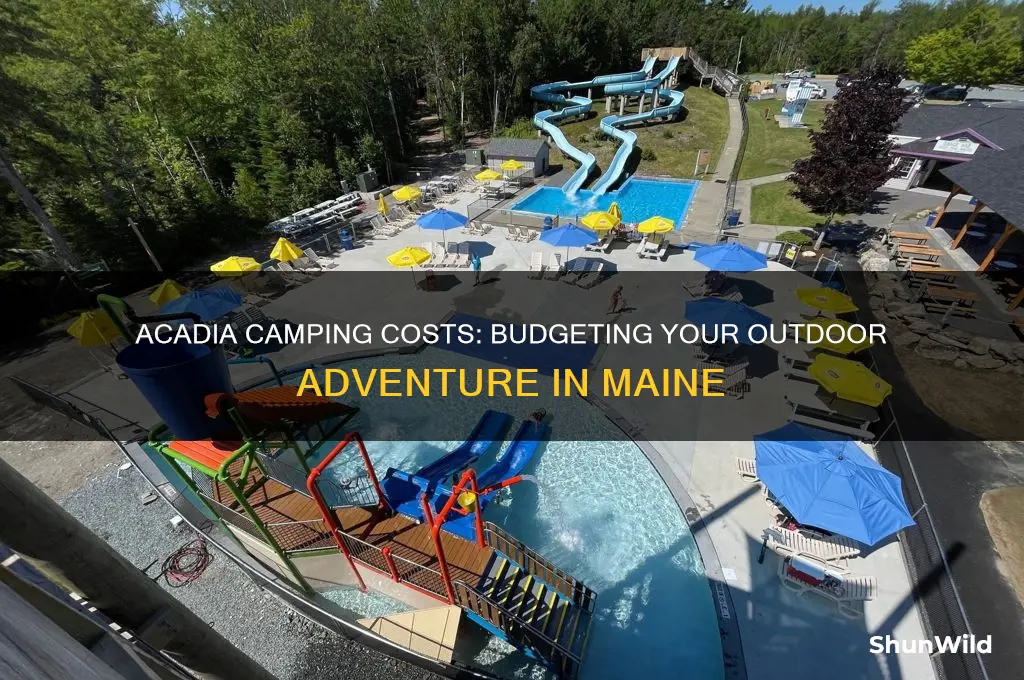 how much does it cost to camp at acadia