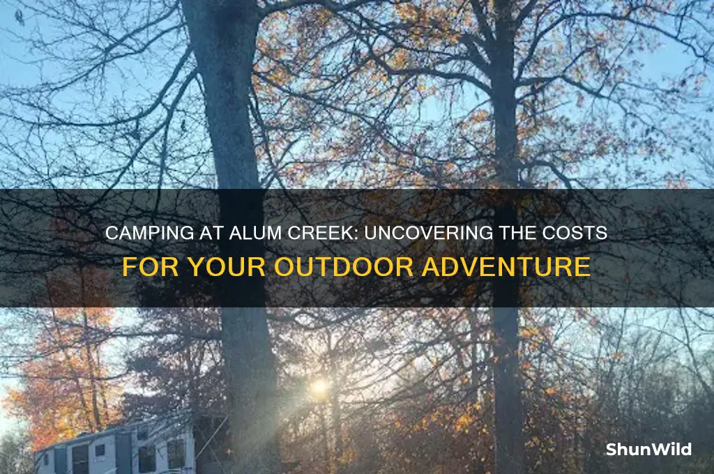 how much does it cost to camp at alum creek