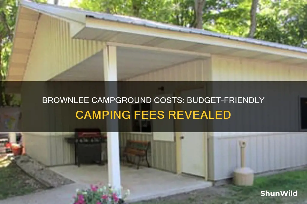 how much does it cost to camp at brownlee campground