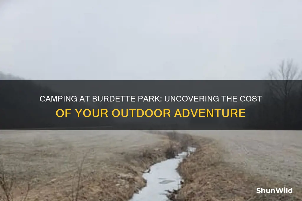 how much does it cost to camp at burdette park