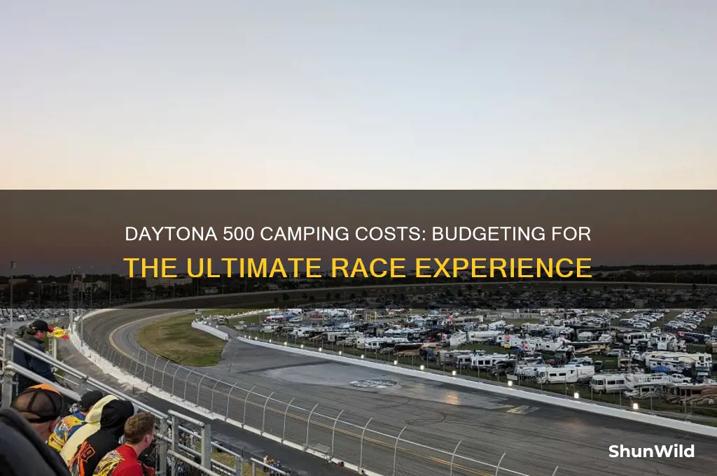 how much does it cost to camp at daytona 500