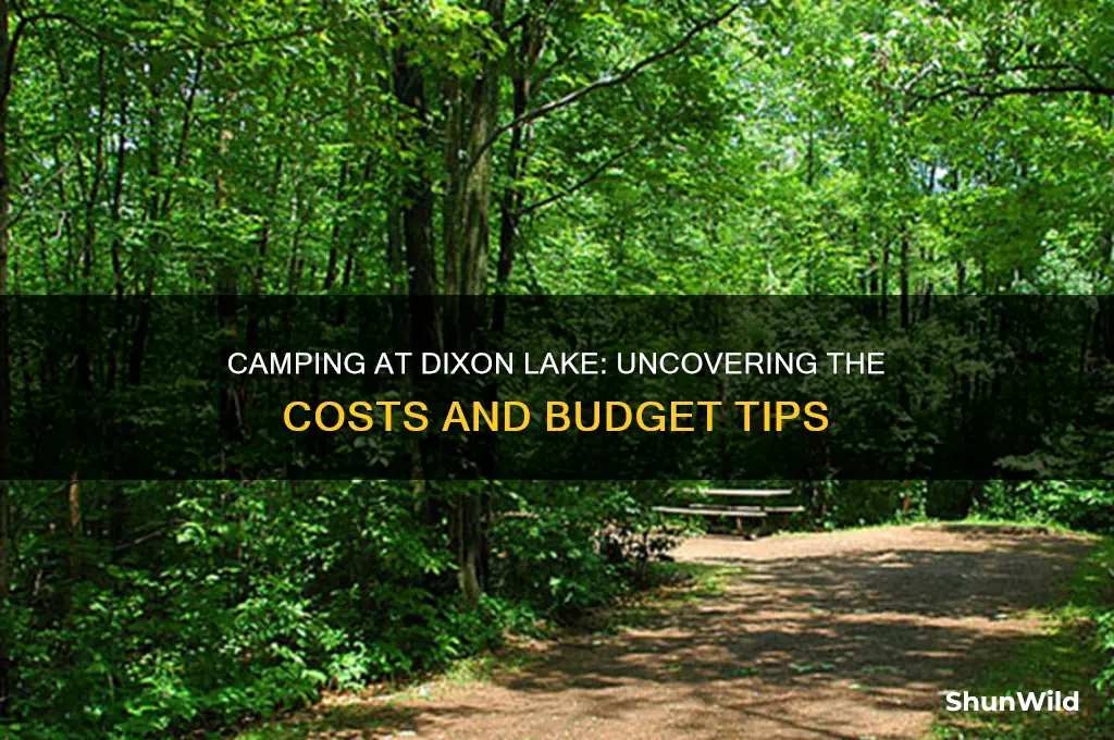 how much does it cost to camp at dixon lake