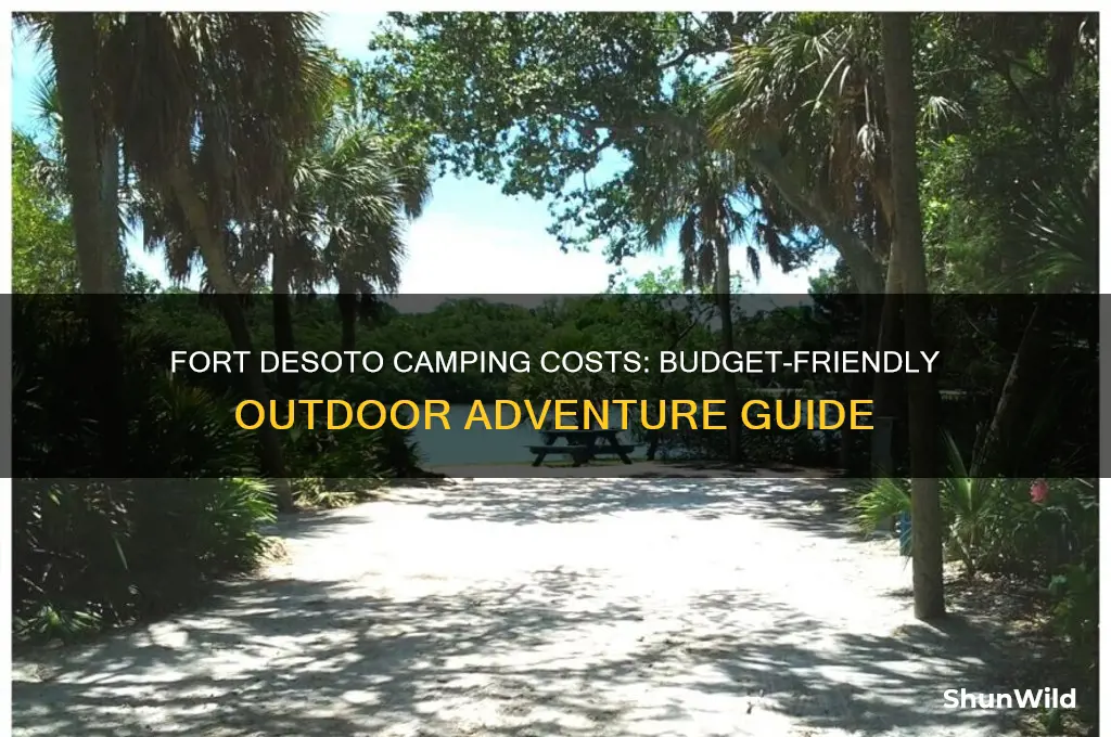 how much does it cost to camp at fort desoto