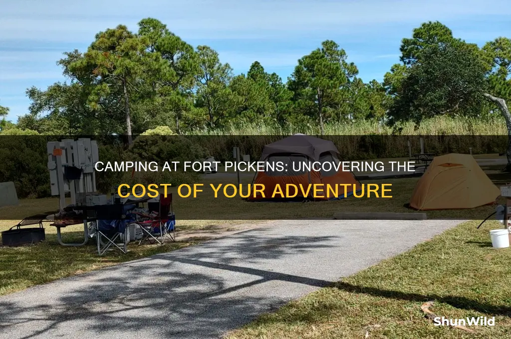 how much does it cost to camp at fort pickens