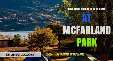 Camping at McFarland Park: Uncovering the Cost of Your Outdoor Adventure