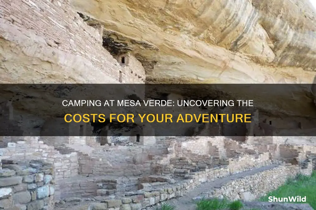 how much does it cost to camp at mesa verde