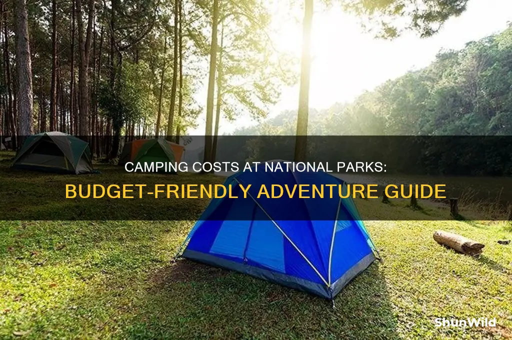 how much does it cost to camp at national parks