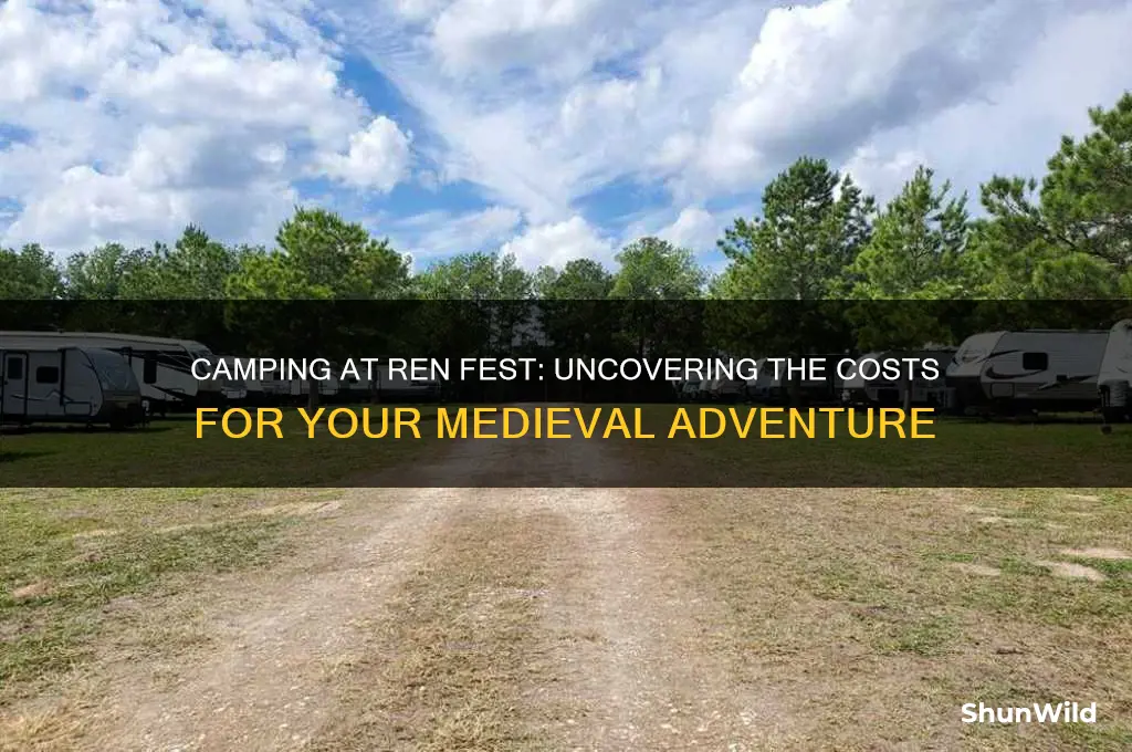 how much does it cost to camp at ren fest