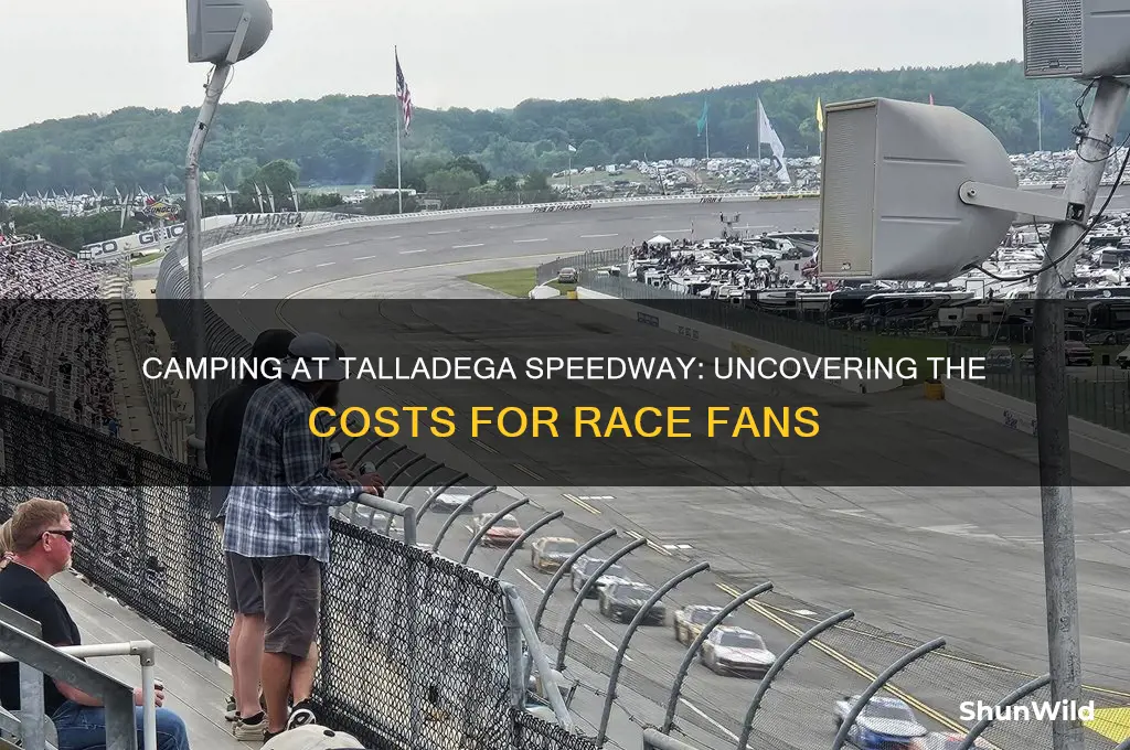how much does it cost to camp at talladega speedway