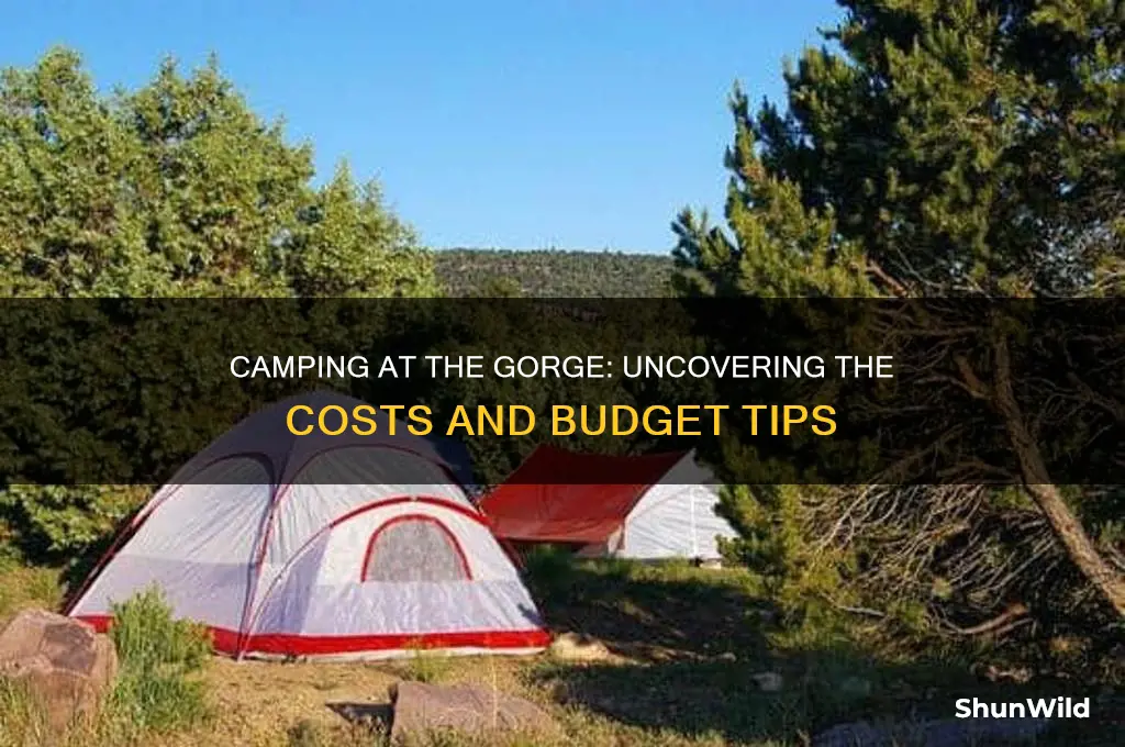 how much does it cost to camp at the gorge