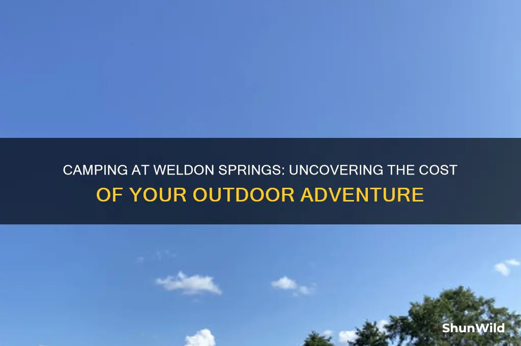 how much does it cost to camp at weldon springs