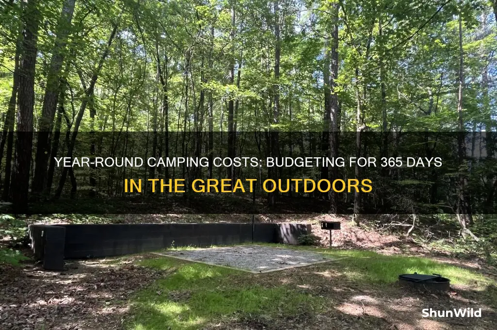 how much does it cost to camp for a year