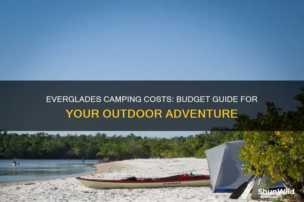 how much does it cost to camp in everglades