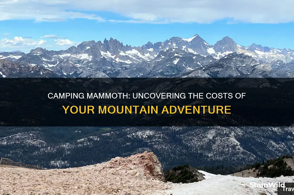 how much does it cost to camp mammoth