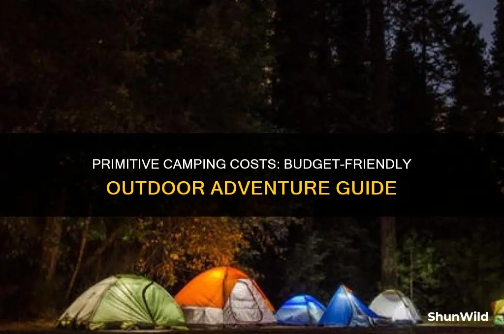 how much does it cost to go primitve camping